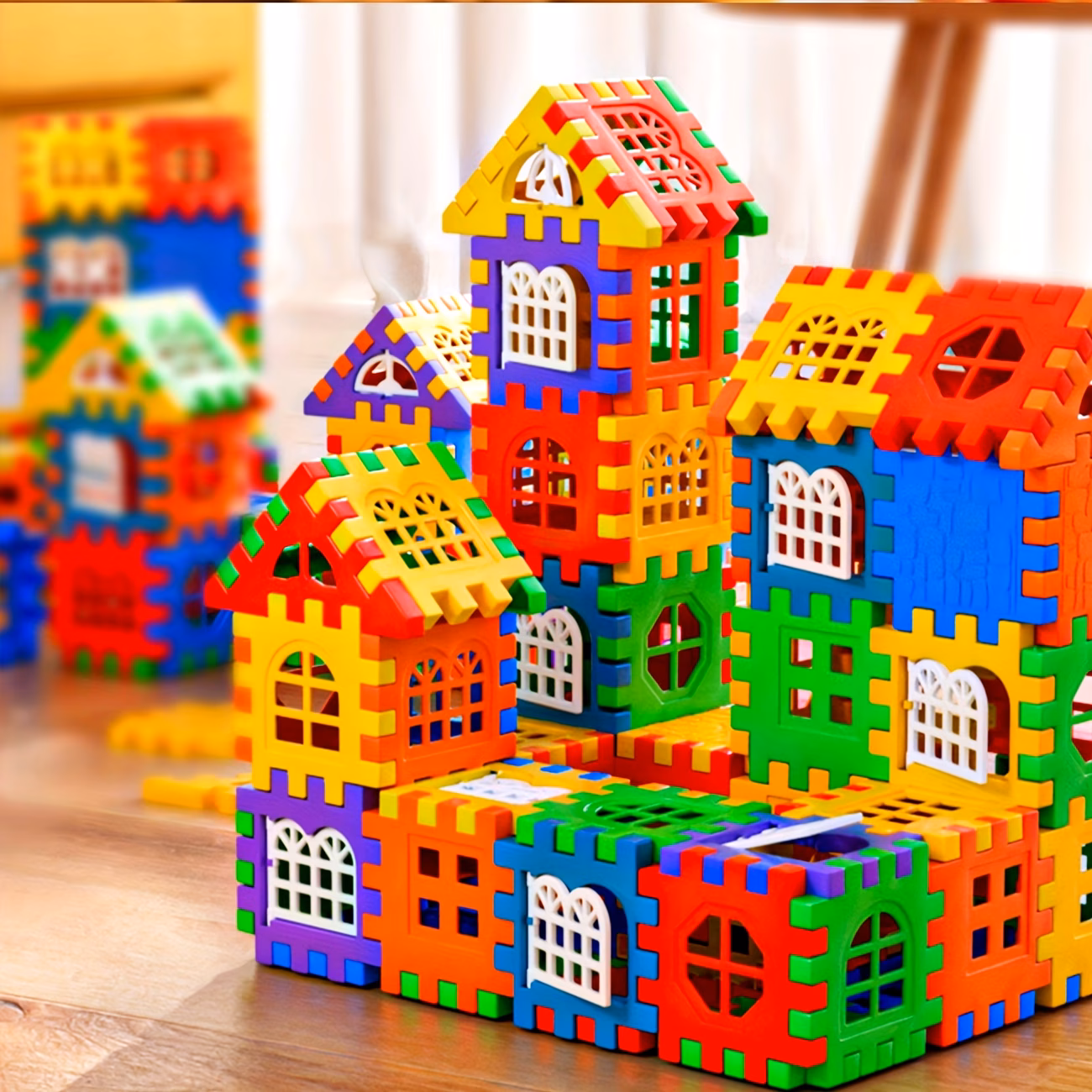 Grande maison à construire - Blocs avec fenêtres