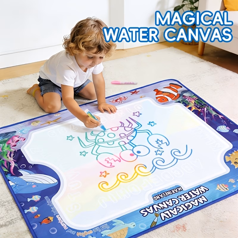 Tapis magique à l'eau - Toile de dessin réutilisable